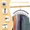 81F6oOhyKPL._AC_SL1500_.jpg Legging Organizer for Closet, Metal Yoga Pants Hangers 2 Pac...