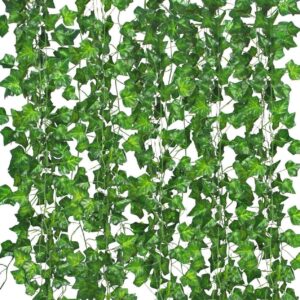 12 Pack Fake Vines for Room Decor Artificial Ivy Garland wit...