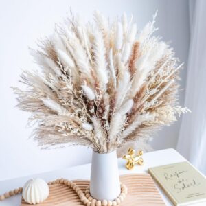 96PCS Natural Dried Pampas Grass Boho Home Decor Bouquet Phr... 96PCS Natural Dried Pampas Grass Boho Home Decor Bouquet Phr...