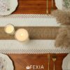 FEXIA Boho Table Runner for Christmas Home Decor with Tassel...