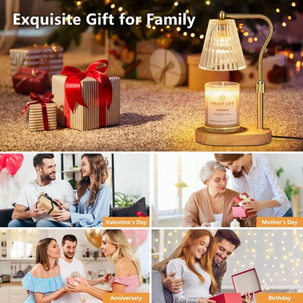 81GneNw1yQL._AC_SL1500_.jpg Candle Warmer Lamp with Timer Dimmer Adjustable Height for N...