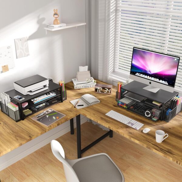 81IrW2o0fjL._AC_SL1500_.jpg Desk Organizers and Accessories, 2-Tier Computer Monitor Sta...