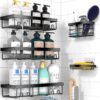 Moforoco Adhesive Shower Caddy Organizer Shelves Rack - 5 Pa... Moforoco Adhesive Shower Caddy Organizer Shelves Rack - 5 Pa...
