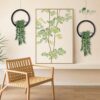 Der Rose 2 Pack Fake Plants Hanging Artificial Succulents Pl...