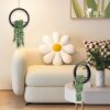 Der Rose 2 Pack Fake Plants Hanging Artificial Succulents Pl...