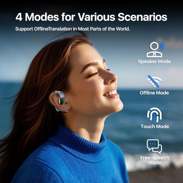 81QSQ2FWdLL._AC_SL1500_.jpg AI Language Translation Earbuds, LCD Touch Screen OWS Real-T...