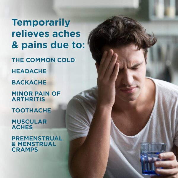 81RGwMfkVgL._AC_SL1500_.jpg Amazon Basic Care Ibuprofen Tablets 200 mg, Pain Reliever/Fe...