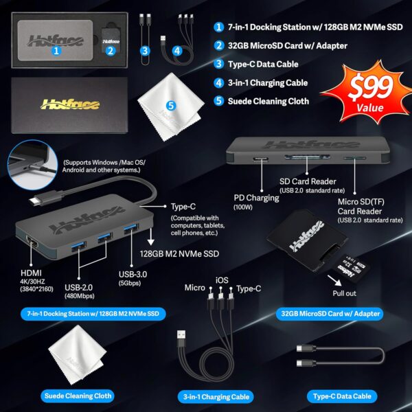 81RIN1UVrQL._AC_SL1500_.jpg HP Stream 14" HD BrightView Laptop, Intel Celeron N4120, 16G...