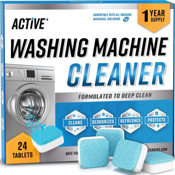 Washing Machine Cleaner Descaler 24 Pack - Deep Cleaning Tab... Washing Machine Cleaner Descaler 24 Pack - Deep Cleaning Tab...