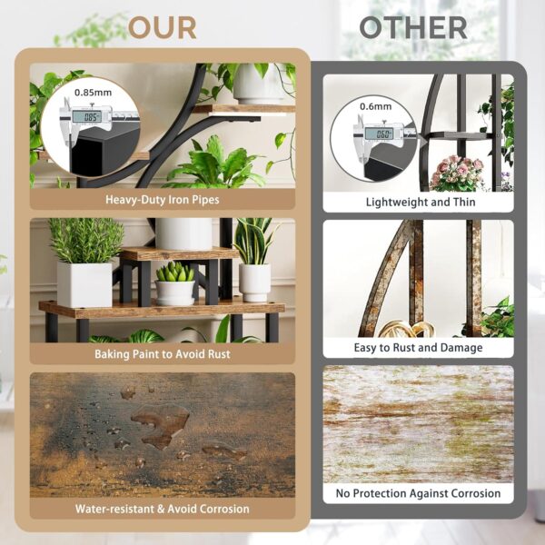 81RlryN61lL._AC_SL1500_.jpg Plant Stand Indoor with Grow Lights - 8 Tiered Plant Shelf I...