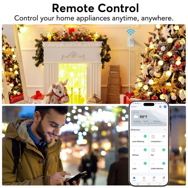 81Sz4ojhrwL._SL1500_.jpg EIGHTREE Smart Plug, Smart Home WiFi Outlet Works with Alexa...