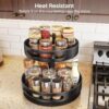 81V1uQrmfL._AC_SL1500_.jpg Lazy Susan Organizer Spice Rack - 2 Tier Height Adjustable S...