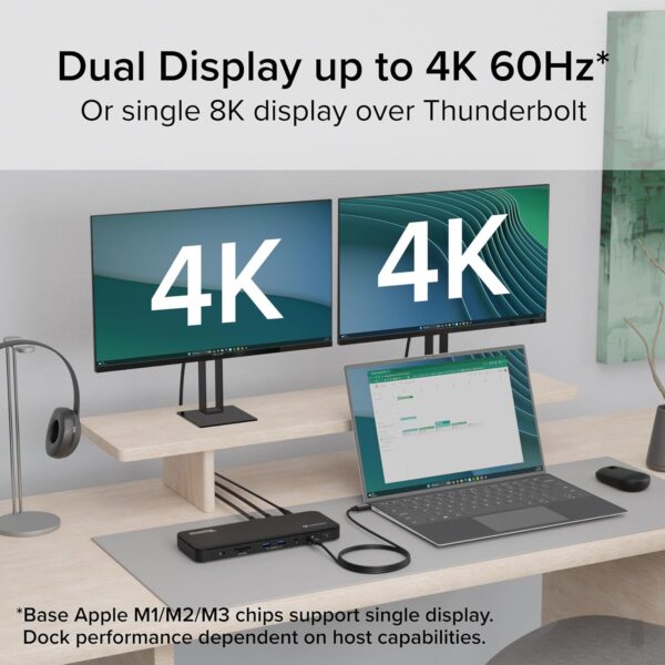 81VlL0GGPqL._AC_SL1500_.jpg Plugable Thunderbolt 4 Dock with 100W Charging, Thunderbolt ...