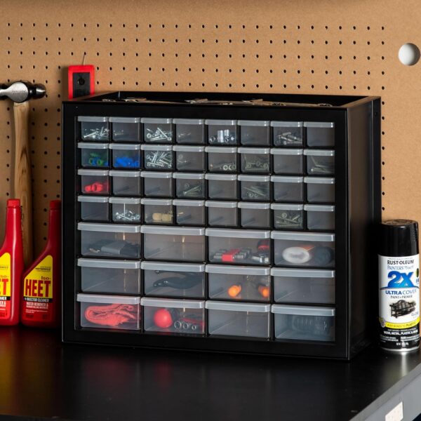 IRIS USA Screw Tool Organizer Small Parts Cabinet Chest, 44-...