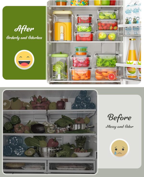 81dhkGSqBAL._AC_SL1500_.jpg 40 Piece Food Storage Containers with Lids(20 Containers & 2...