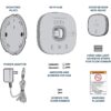 81f2b717OL._AC_SL1500_.jpg CHAMBERLAIN Smart Garage Control - Wireless Garage Hub and S...