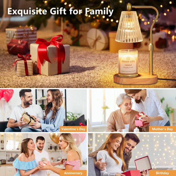 81gGeSKe24L._AC_SL1500_.jpg Candle Warmer Lamp with 8 Colors LED Changing,with Timer Dim...