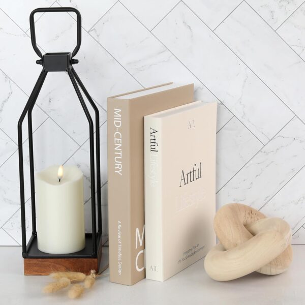 81hdhC5VPCL._AC_SL1500_.jpg Aesthetic Decorative Books - Set of 2 Stylish Boxes Enhance ...