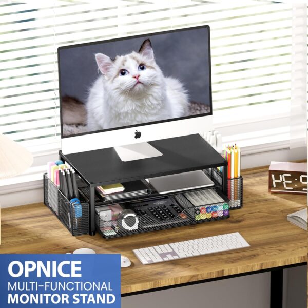 81hjJxS4TEL._AC_SL1500_.jpg Desk Organizers and Accessories, 2-Tier Computer Monitor Sta...