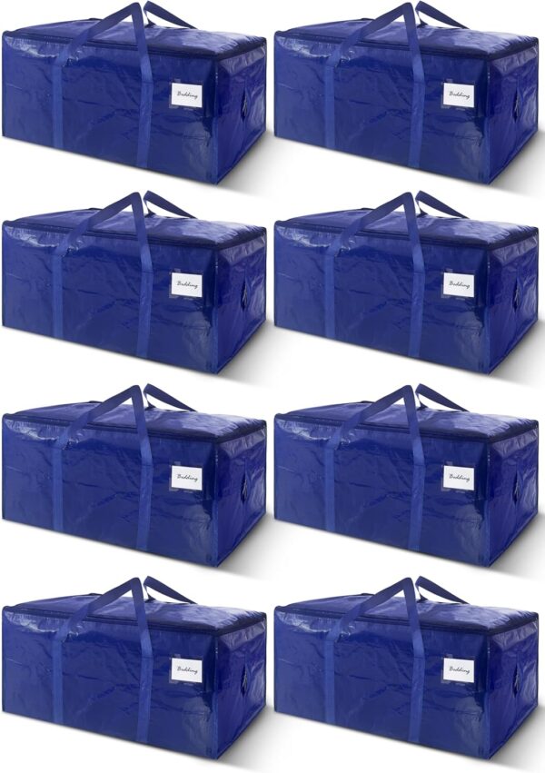 8 Pack Extra Heavy Duty Large Moving Bags with Strong 8 Pack Extra Heavy Duty Large Moving Bags with Strong Zipper...