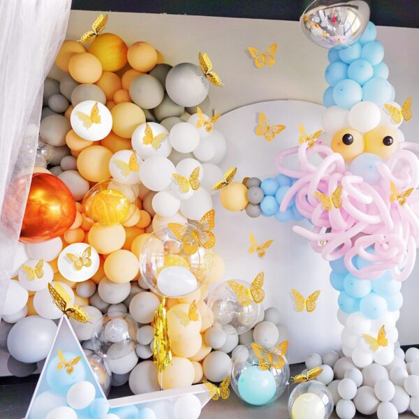 SAOROPEB 3D Butterfly Wall Decor - 48 Pcs, 4 Styles, 3 Sizes...