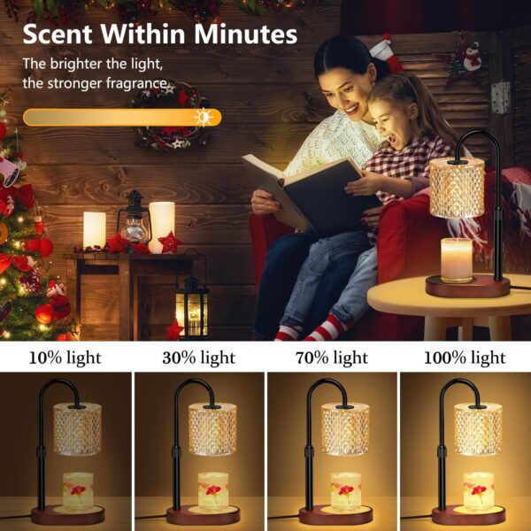81n7Y1yQAAL._AC_SL1500_.jpg Electric Candle Lamp Warmer with Timer Dimmer Adjustable Hei...