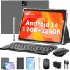 Android Tablet with Keyboard, Android 14 Tablet, 12(6+6) GB+... Android Tablet with Keyboard, Android 14 Tablet, 12(6+6) GB+...