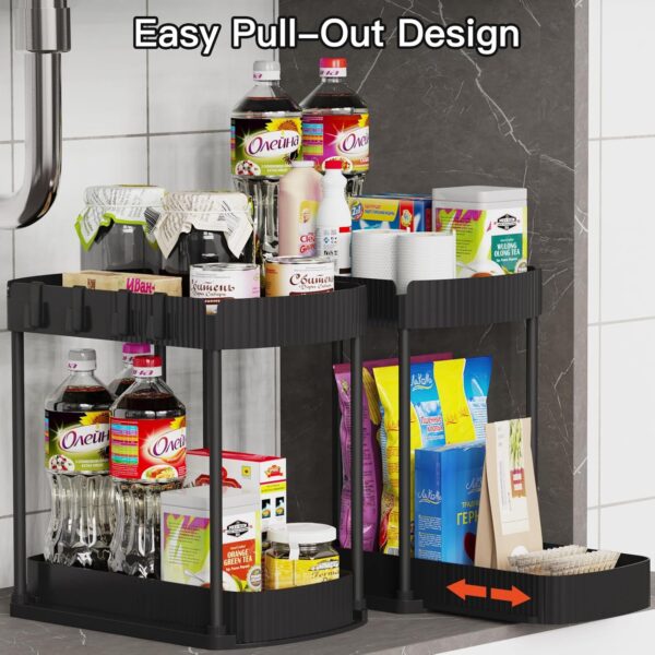 81pxa5ldlvL._AC_SL1500_.jpg 2 Pack Multi-Purpose Pull-Out Storage Organizers, Under Sink...