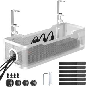 Under Desk Cable Management Tray White, Cinati Cable Managem...