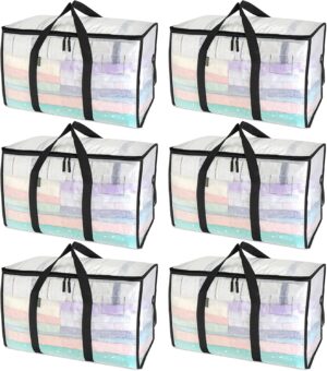 BALEINE 6-Pack Oversized Moving Bags with Reinforced Handles... BALEINE 6-Pack Oversized Moving Bags with Reinforced Handles...