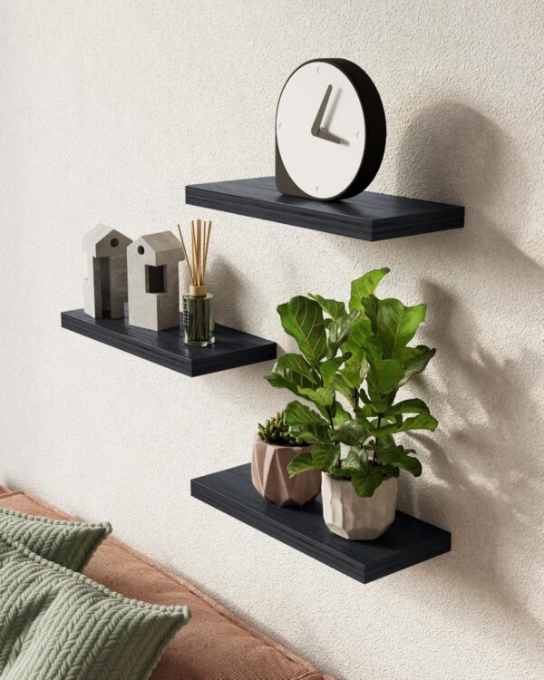 91Axp85lzL._AC_SL1500_.jpg BAYKA Floating Shelves for Wall, Wall Mounted Rustic Wood Sh...