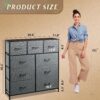 91F3q0SzivL._AC_SL1500_.jpg WLIVE 9-Drawer Dresser, Fabric Storage Tower for Bedroom, Ha...