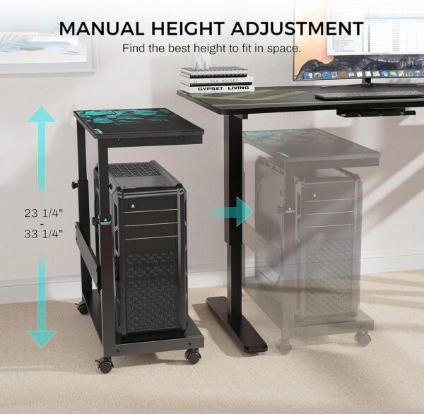 91I4Pf5YixL._AC_SL1500_.jpg EUREKA ERGONOMIC Height Adjustable Computer Tower Stand, 2-T...