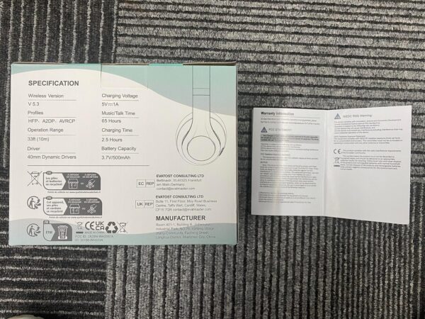 91SInUKheL._AC_SL1500_.jpg Uliptz Wireless Bluetooth Headphones, 65H Playtime, 6EQ Soun...