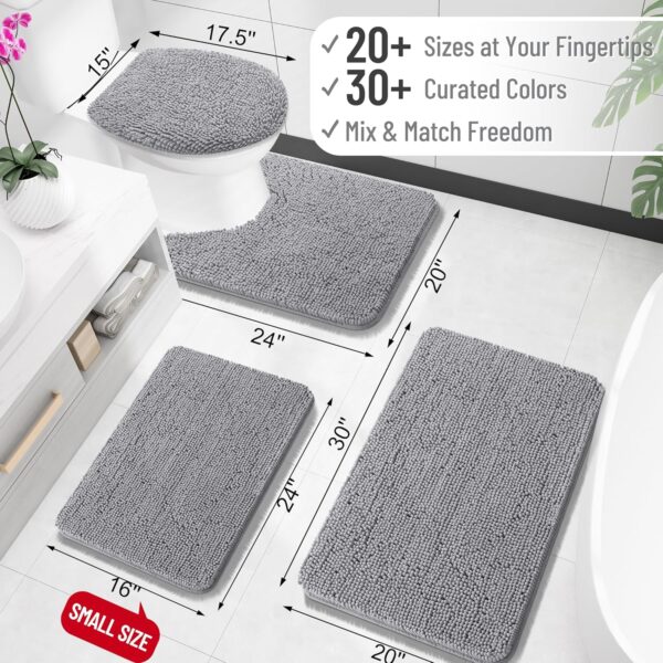 91SchplmcKL._AC_SL1500_.jpg OLANLY Bathroom Rugs 30x20, Extra Soft Absorbent Chenille Ba...