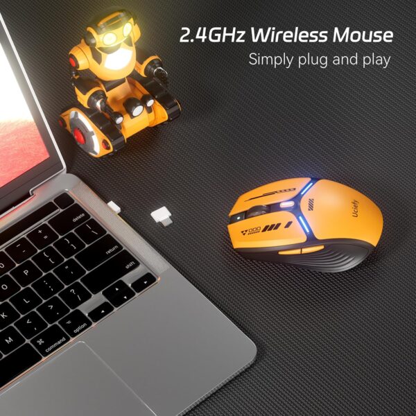 91VPhWjHDDL._AC_SL1500_.jpg Uciefy V19 Wireless Mouse, 2.4GHz Rechargeable Mouse LED wit...