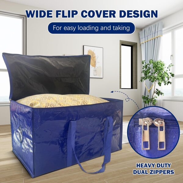 91jUiNN7nLL._AC_SL1500_.jpg 8 Pack Extra Heavy Duty Large Moving Bags with Strong Zipper...