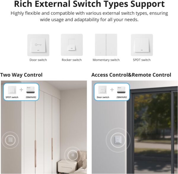 1746645616_6118GJL0KAL._AC_SL1500_.jpg SONOFF ZigBee Smart Light Switch, SONOFF Zigbee Hub Required...