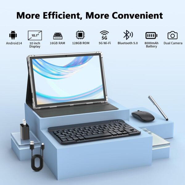 1747020427_71sMPGAZ70L._AC_SL1500_.jpg Android Tablet with Keyboard, 10 inch Android 14 Tablet, 16G...