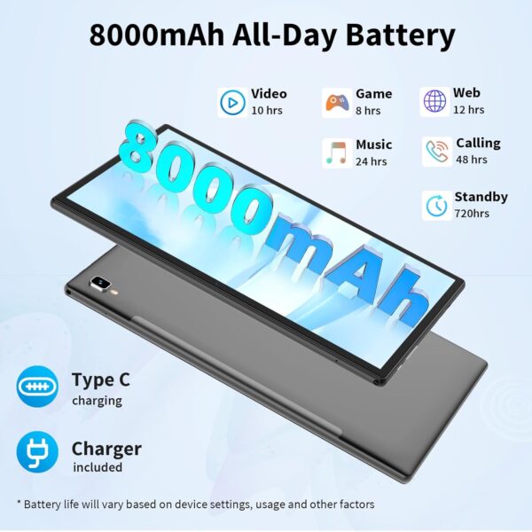 1747291502_71lf7OCnqcL._AC_SL1500_.jpg Android 14 Tablet with Keyboard - 10 inch Tablet, 12GB RAM, ...