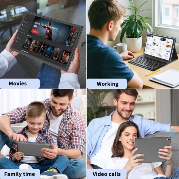 1747291503_81chtyKT34L._AC_SL1500_.jpg Android 14 Tablet with Keyboard - 10 inch Tablet, 12GB RAM, ...