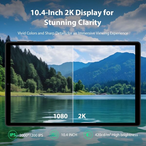 1748511860_71efwAKqVL._AC_SL1500_.jpg Tablet 2025 Android 14 Tablet with Keyboard, 10.4" 8 Core wi...