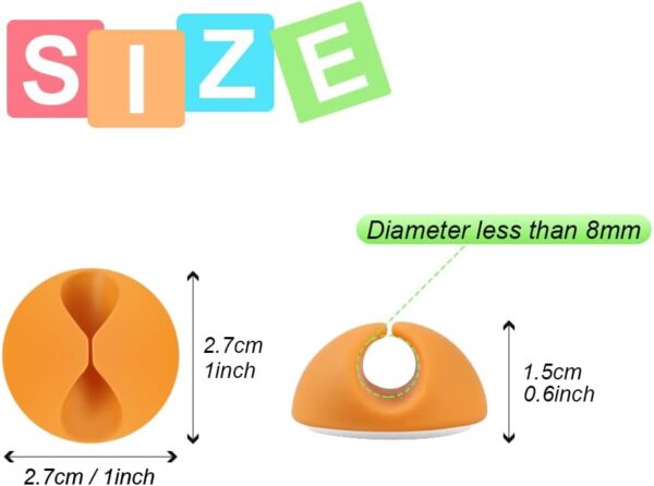 Shintop Cable Clips, Desk Cable Drop, Desk Wire Clips for Al...