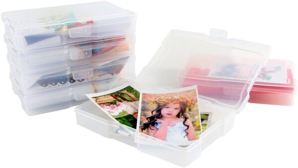 novelinks Transparent 4" x 6" Photo Cases and Clear Craft Ke...