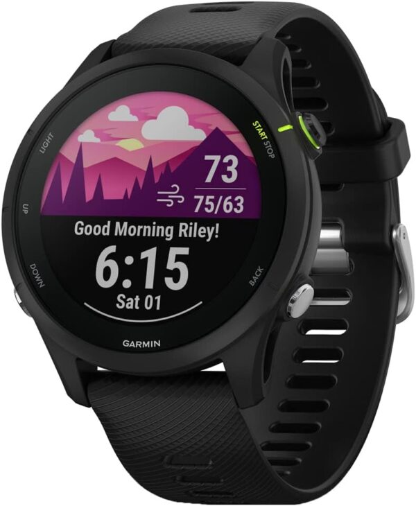 515pwLtb0yL._AC_SL1000_.jpg Garmin 010-02641-20 Forerunner 255 Music GPS Smartwatch Blac...