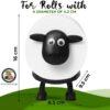 VELENTI Sheep Toilet Roll Holder - Funny Toilet Paper Holder...