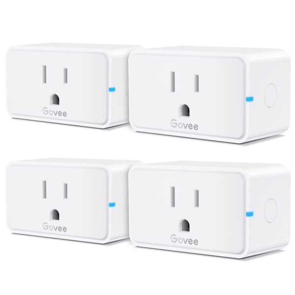 Govee Smart Plug 15A, WiFi Bluetooth Outlets 4 Pack Work Govee Smart Plug 15A, WiFi Bluetooth Outlets 4 Pack Work wit...