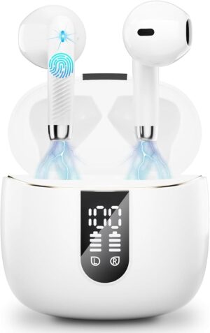 Wireless Earbuds, Bluetooth Headphones 5.4 with ENC Noise Ca... Wireless Earbuds, Bluetooth Headphones 5.4 with ENC Noise Ca...