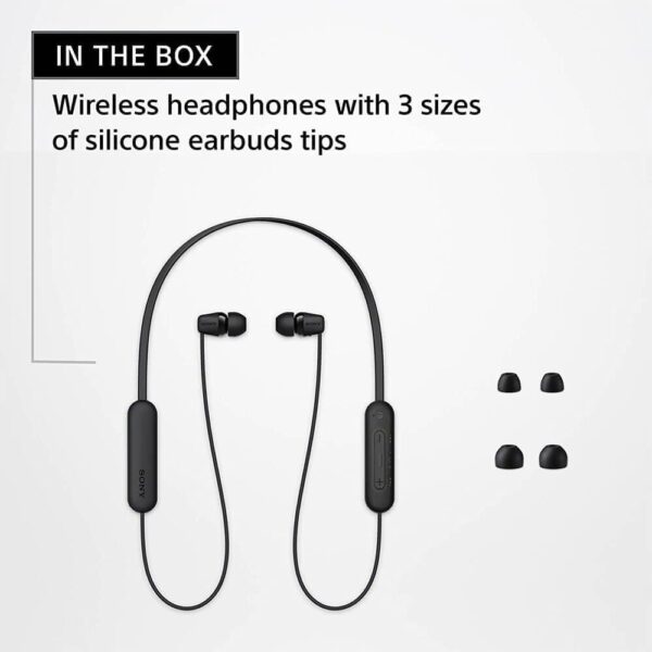 Sony WI-C100 Wireless in-Ear Bluetooth Headphones with Built...