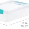 IRIS USA 2 Qt. Plastic Storage Bins Containers with Lids, 6 ...